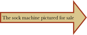 The sock machine pictured for sale